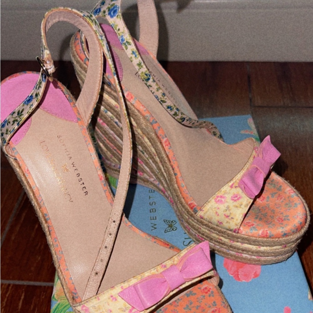 Love shack fancy Sophia Webster Collabra wedges